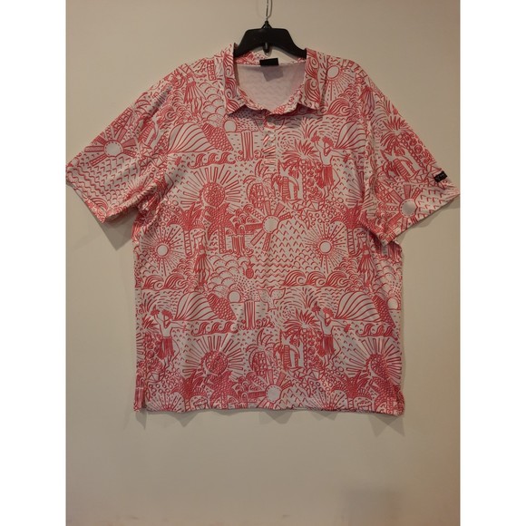 Yatta Golf Logo Mens Shaka Life Polo Shirt, size XL - Picture 5 of 9